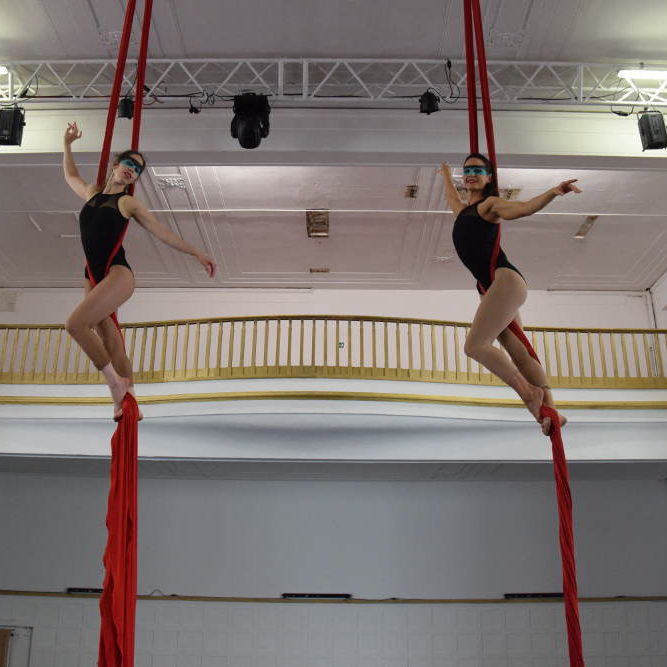 Aerial Silks Duet by Elena and Natalie